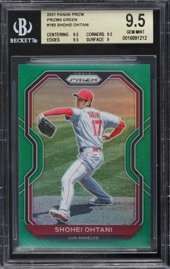 2021 Panini Prizm Green Shohei Ohtani #183 BGS 9.5 GEM MINT