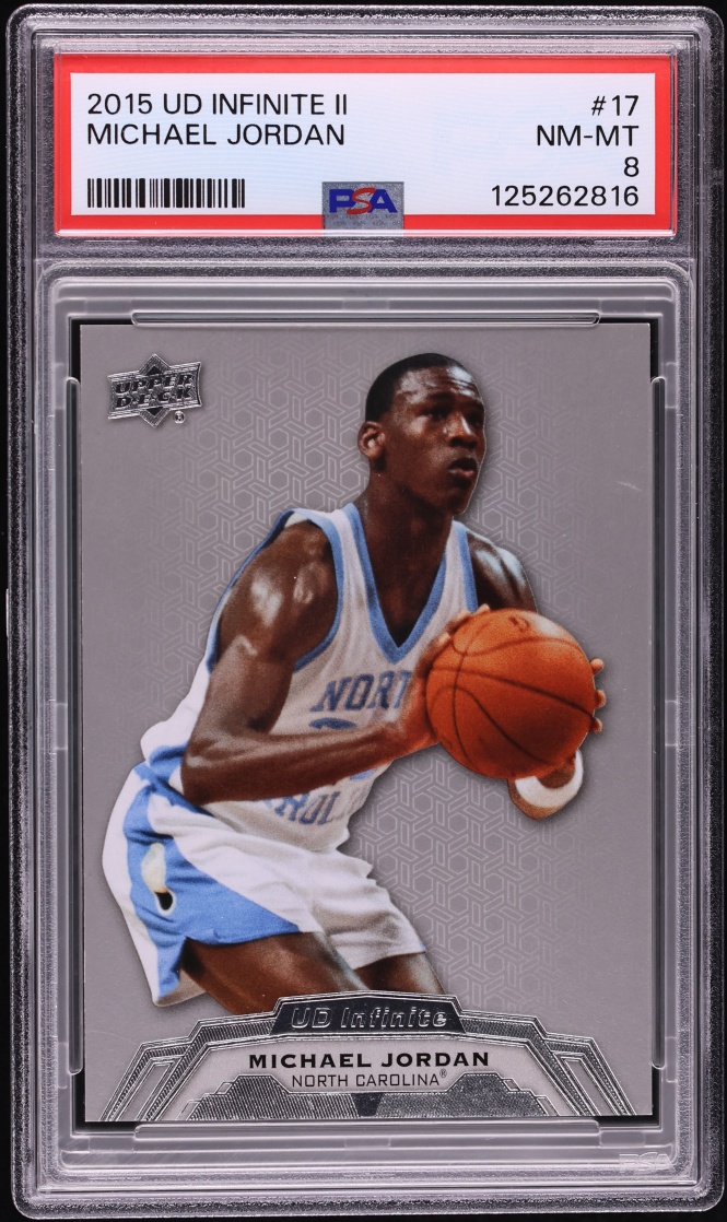 2015 Upper Deck Infinite II Michael Jordan #17 PSA 8 NM-MT