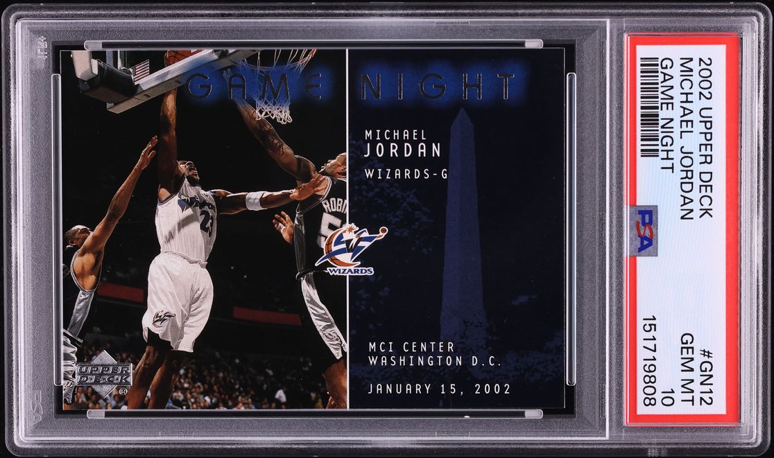 2002 Upper Deck Game Night Michael Jordan #GN12 PSA 10 GEM MINT