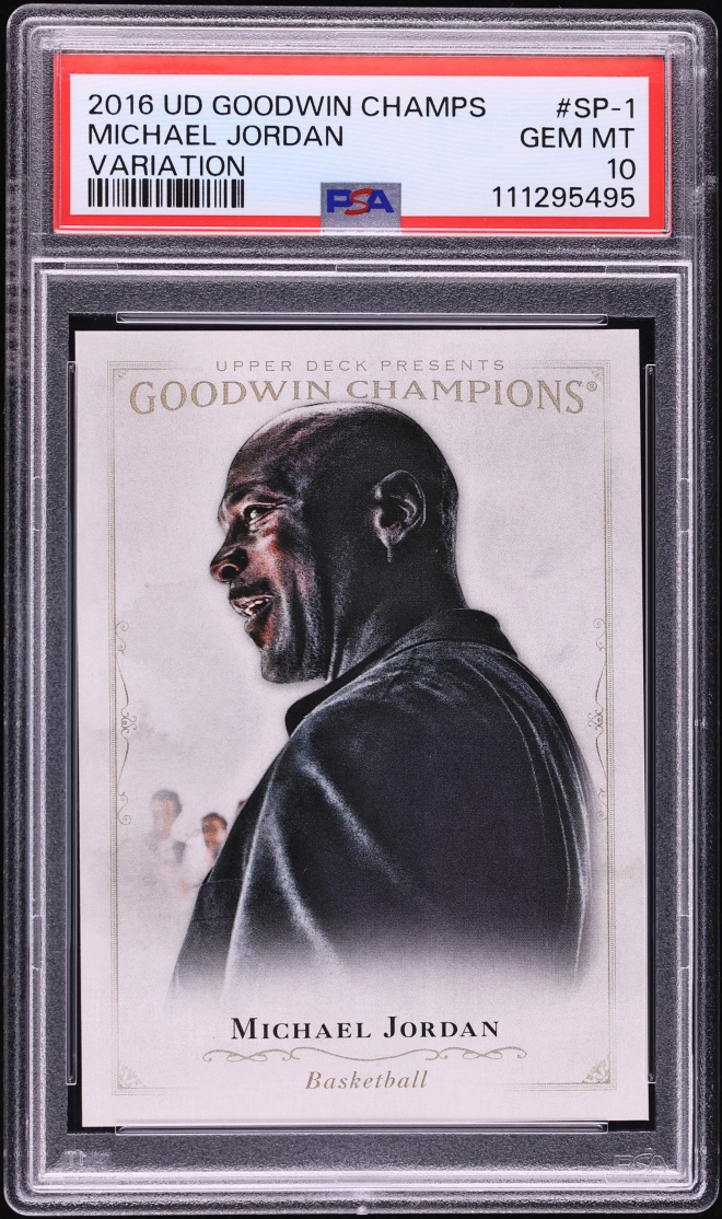 2016 Upper Deck Goodwin Champions Variation Michael Jordan #SP-1 PSA 10 GEM MINT