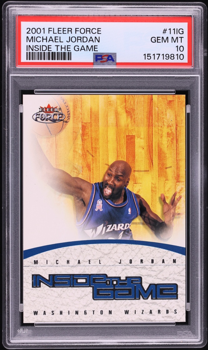 2001 Fleer Force Inside The Game Michael Jordan /699 #11IG PSA 10 GEM MINT