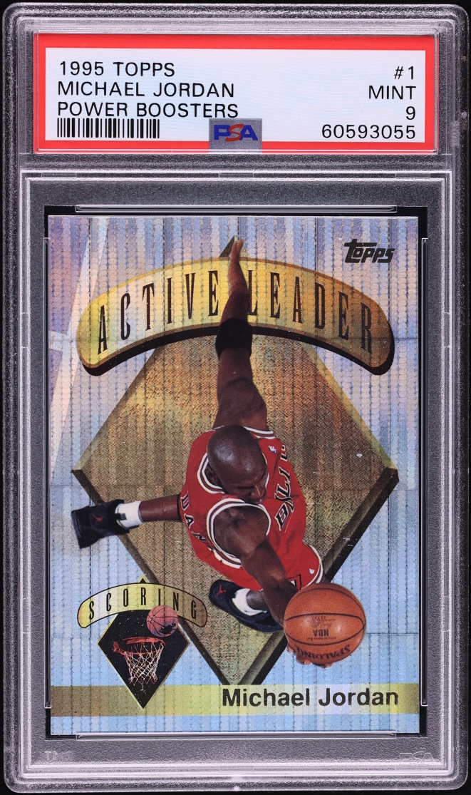 1995 Topps Power Boosters Michael Jordan #1 PSA 9 MINT