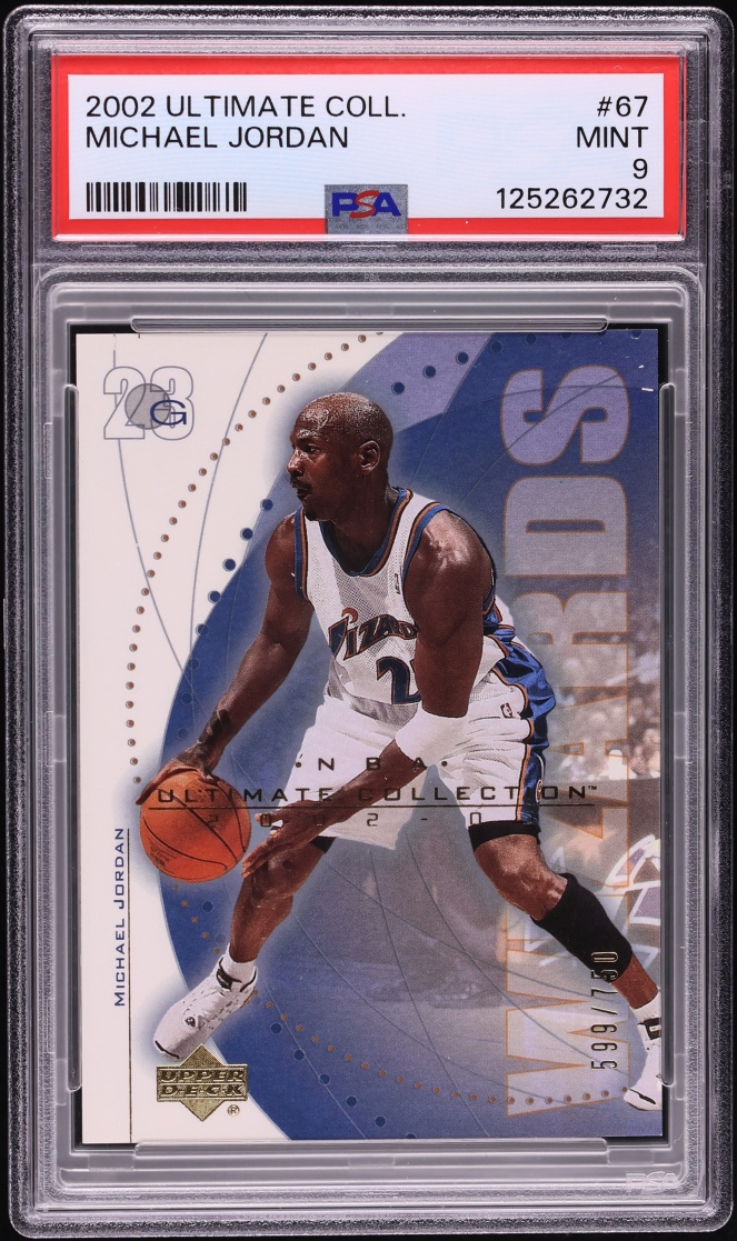 2002 Ultimate Collection Michael Jordan /750 #67 PSA 9 MINT