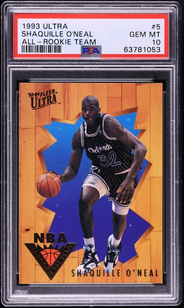 1993 Ultra All-Rookie Team Shaquille O'Neal #5 PSA 10 GEM MINT - Photo 1