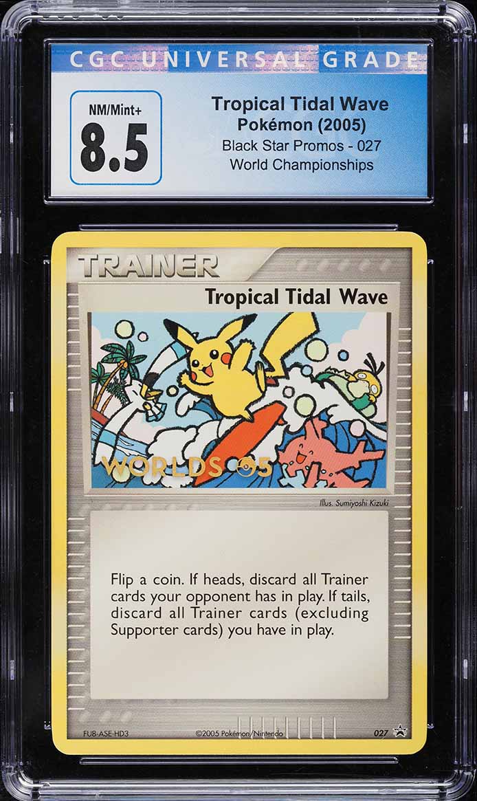 2005 Pokemon Black Star Promo Championships Tropical Tidal Wave CGC 8.5 NM-MT+