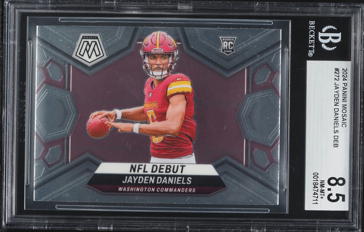 2024 Panini Mosaic Jayden Daniels ROOKIE #272 BGS 8.5 NM-MT+