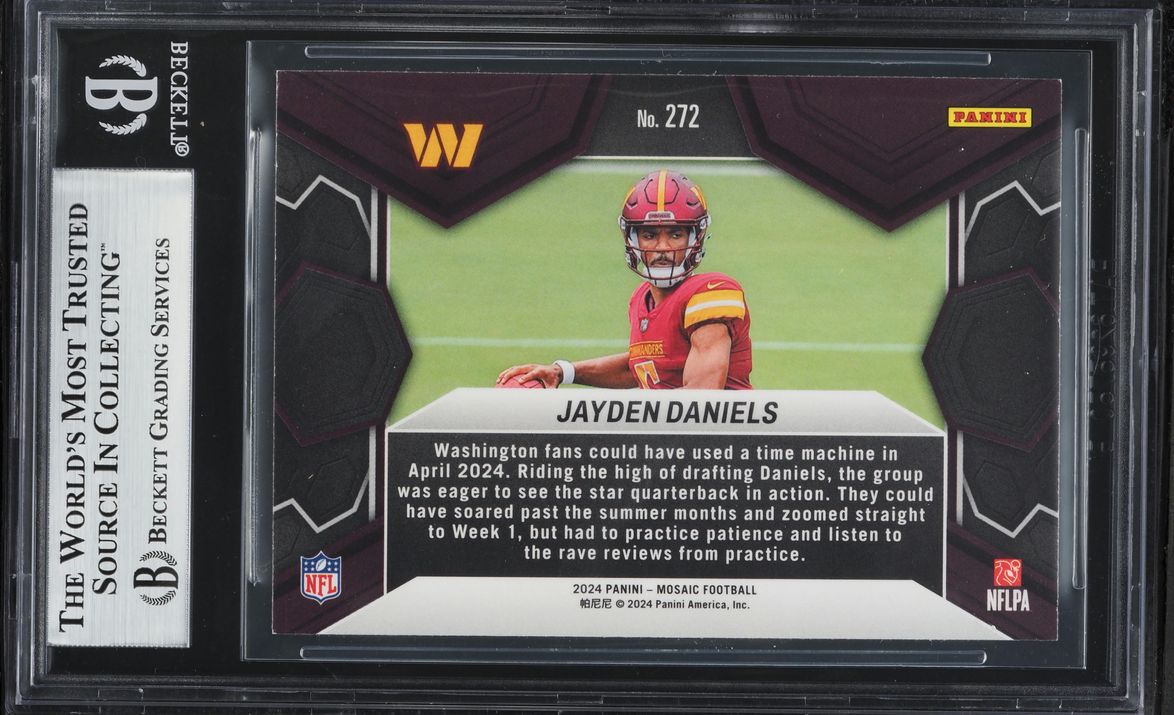 2024 Panini Mosaic Jayden Daniels ROOKIE #272 BGS 8.5 NM-MT+