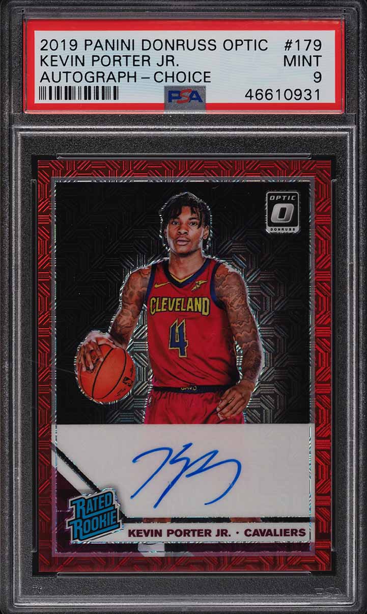 2019 Donruss Optic Hyper Pink Kevin Porter Jr. ROOKIE RC #179 PSA
