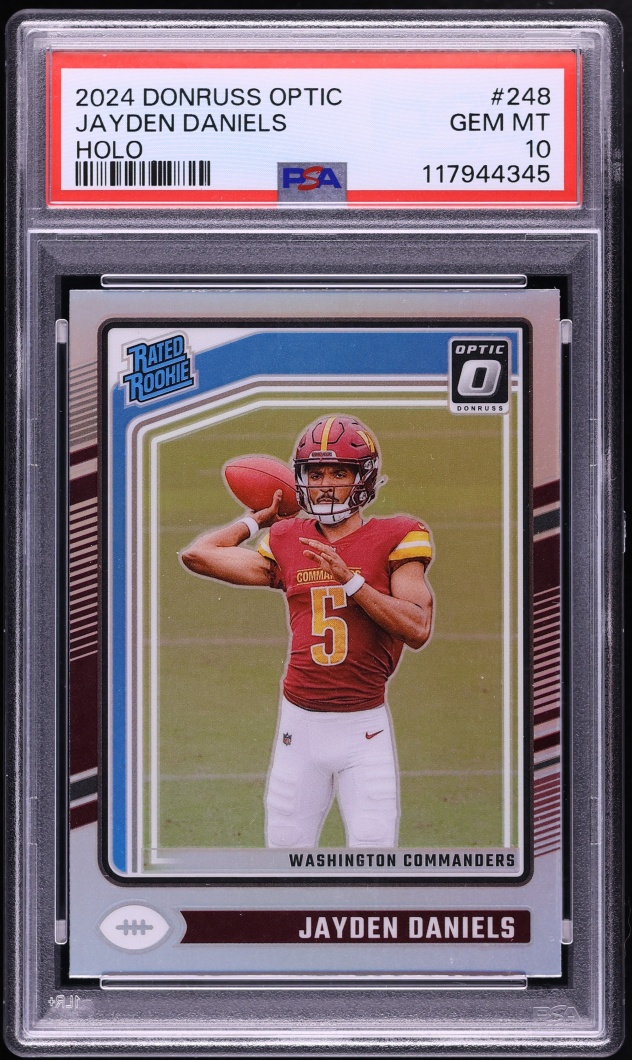 2024 Donruss Optic Holo Jayden Daniels ROOKIE #248 PSA 10 GEM MINT