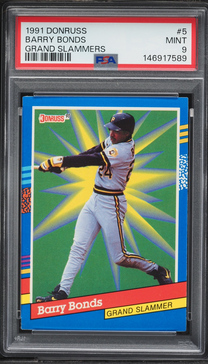 1991 Donruss Grand Slammers Barry Bonds #5 PSA 9 MINT