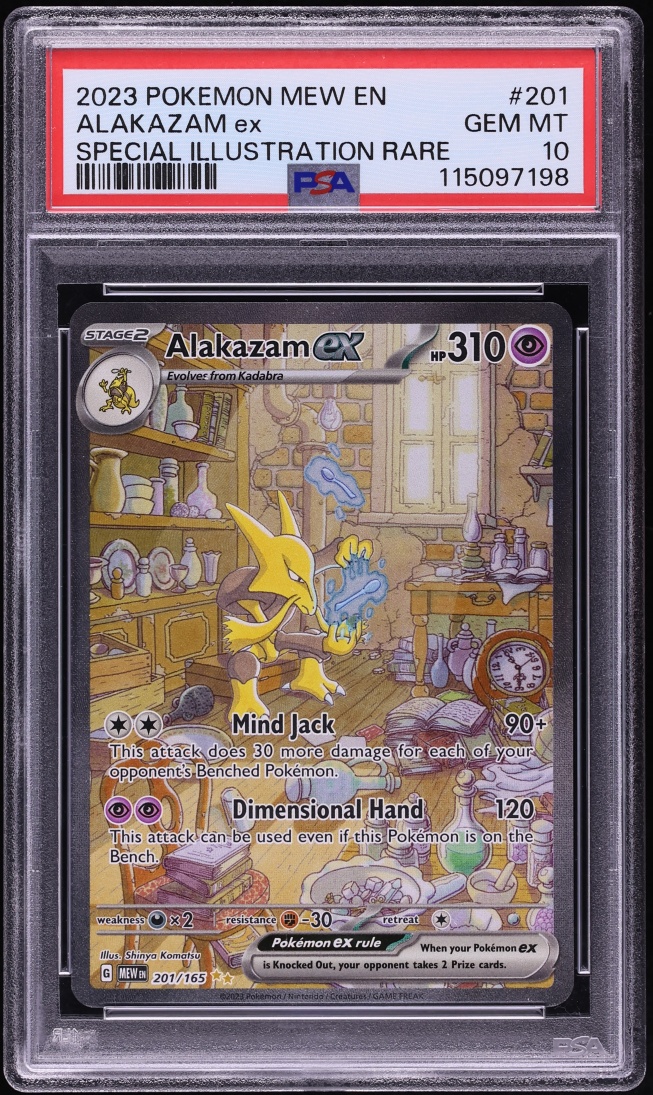 2023 Pokemon Scarlet & Violet 151 SIR Alakazam ex #201 PSA 10 GEM MINT