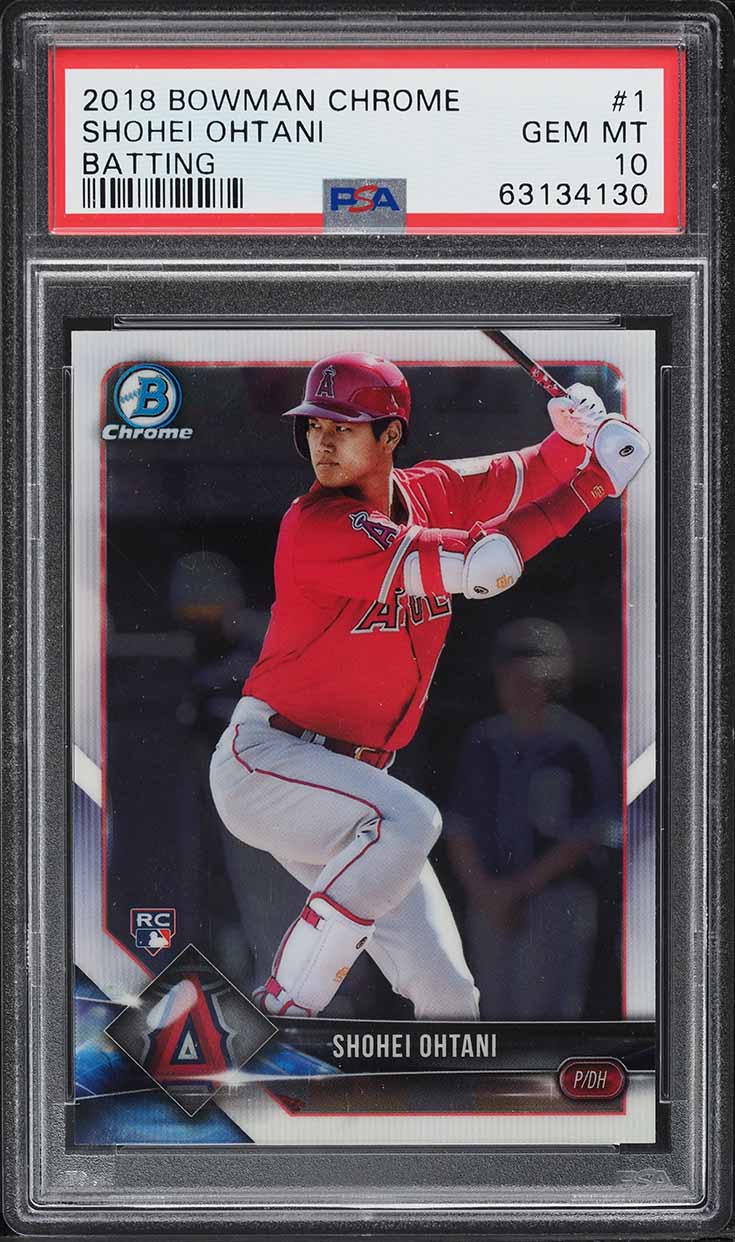 2018 Topps Silver Pack '83 Chrome Promo Green Shohei Ohtani RC /99