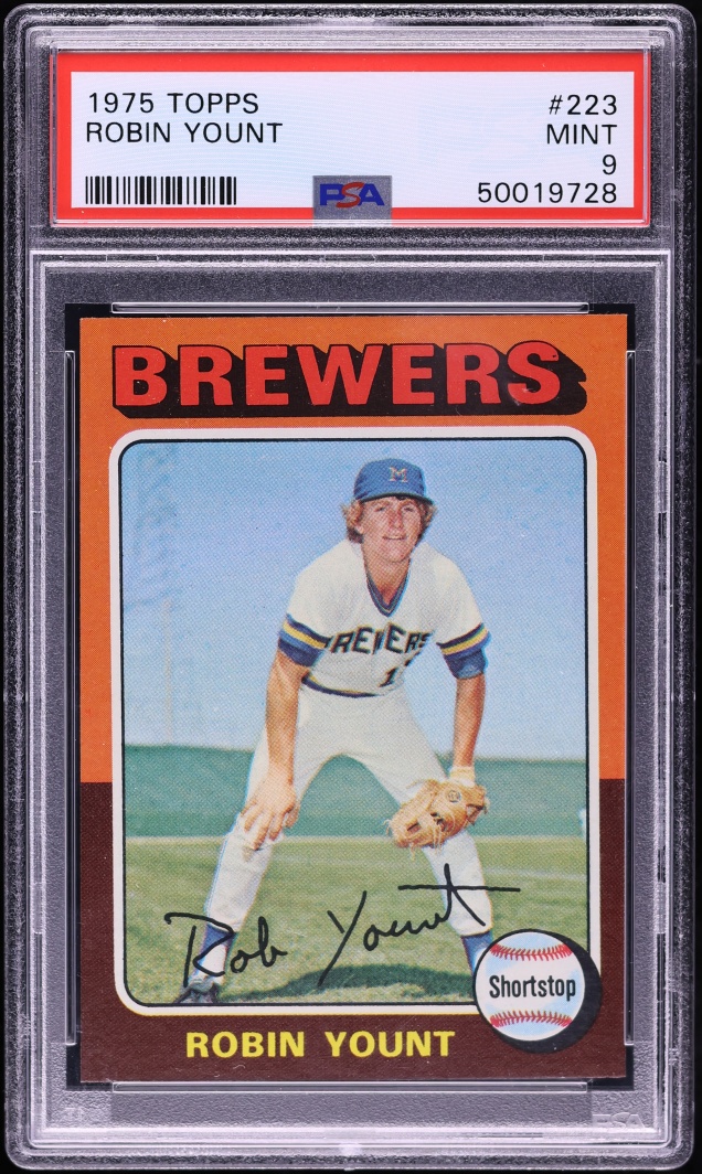 1975 Topps Robin Yount ROOKIE #223 PSA 9 MINT