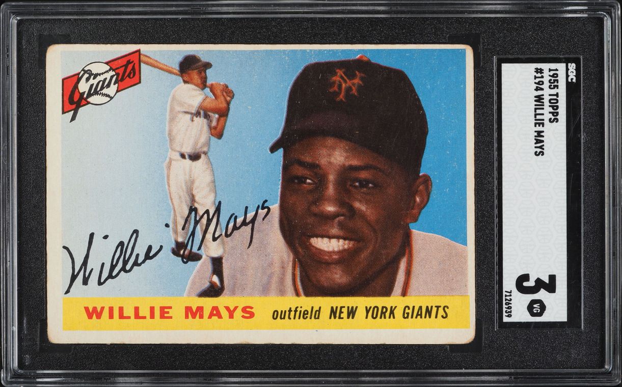 1955 Topps Willie Mays #194 SGC 3 VG