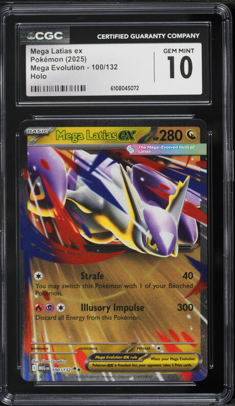 2025 Pokemon Japanese Mega Symphonia Holo Mega Latias ex #049 CGC