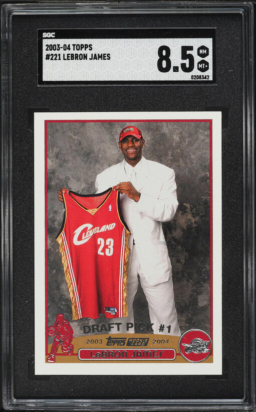 2003 Upper Deck Phenomenal Beginning LeBron James ROOKIE RC #9 PSA