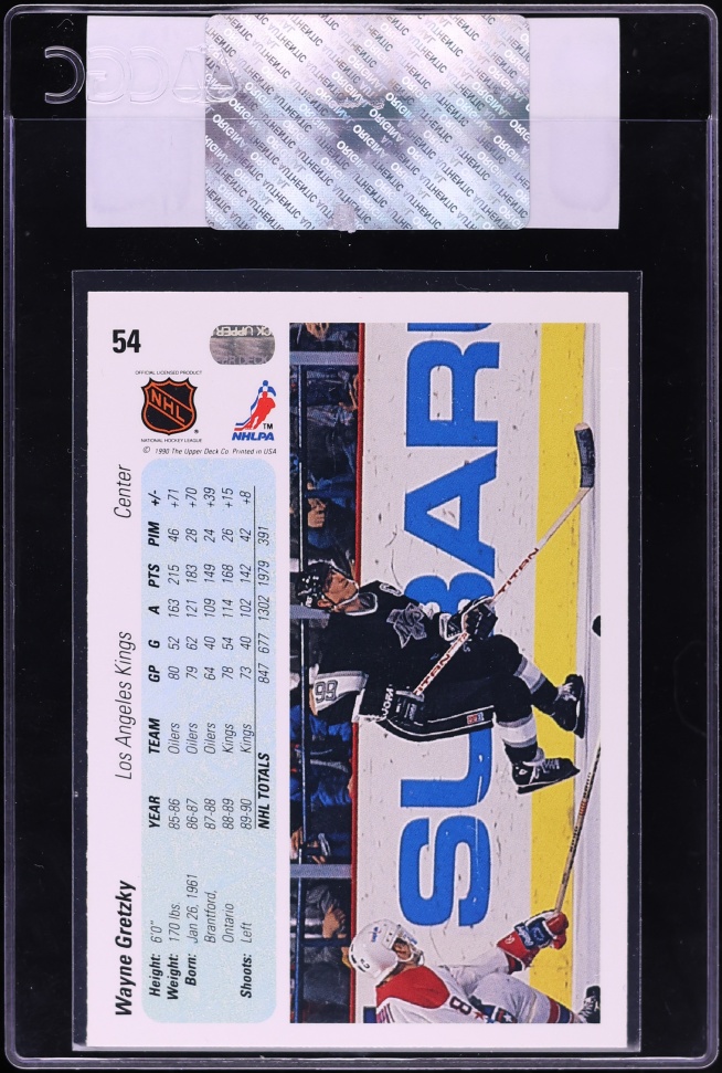 1990 Upper Deck Hockey Wayne Gretzky #54 CGC AUTH