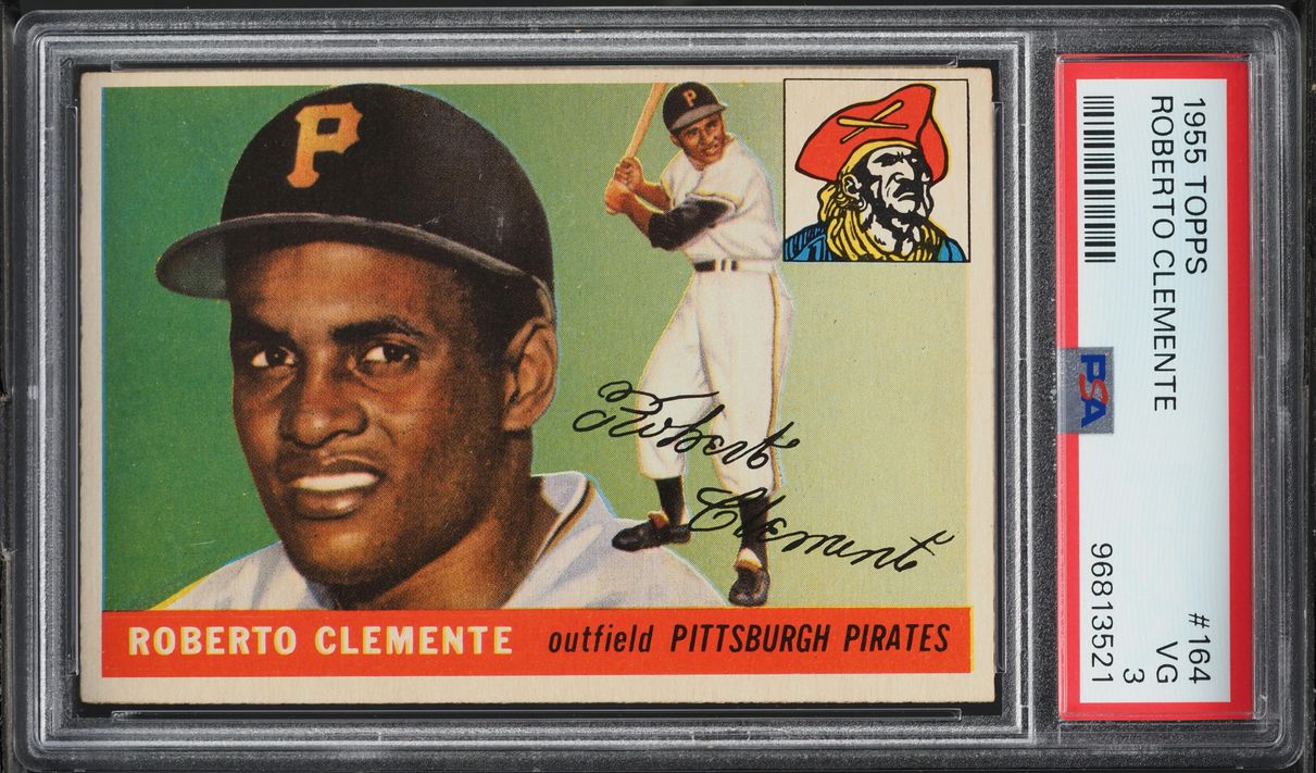 1955 Topps Roberto Clemente ROOKIE #164 PSA 3 VG