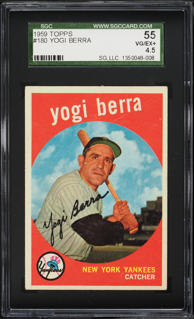 1959 Topps Yogi Berra #180 SGC 4.5 VGEX+