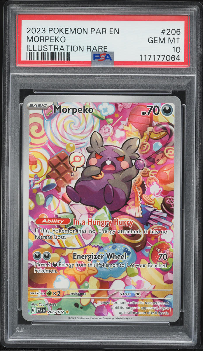 2023 Pokemon Scarlet & Violet Paradox Rift IR Morpeko #206 PSA 10 GEM MINT