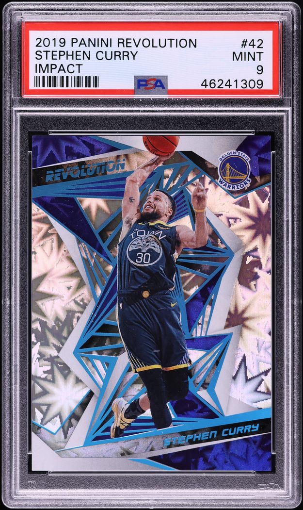 2019 Panini Revolution Impact Stephen Curry /149 #42 PSA 9 MINT