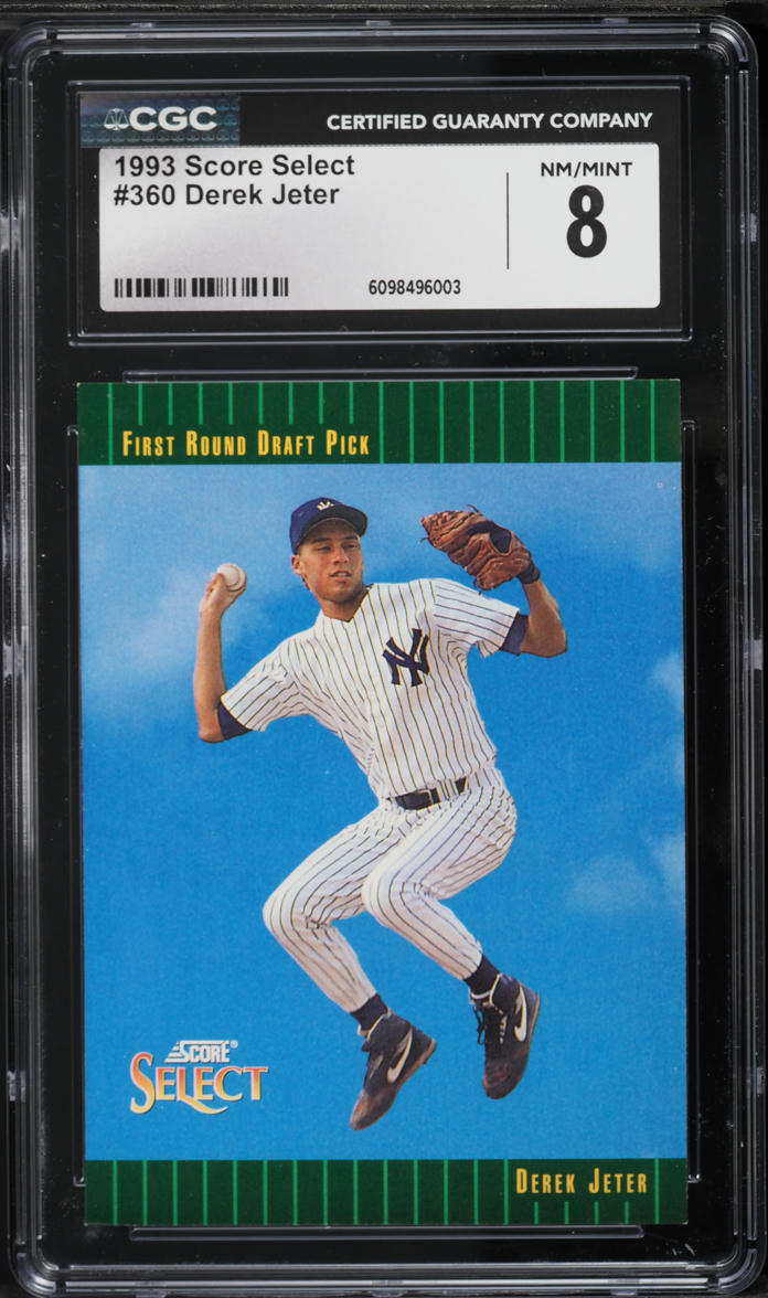 1993 Score Select Derek Jeter ROOKIE #360 CGC 8 NM-MT