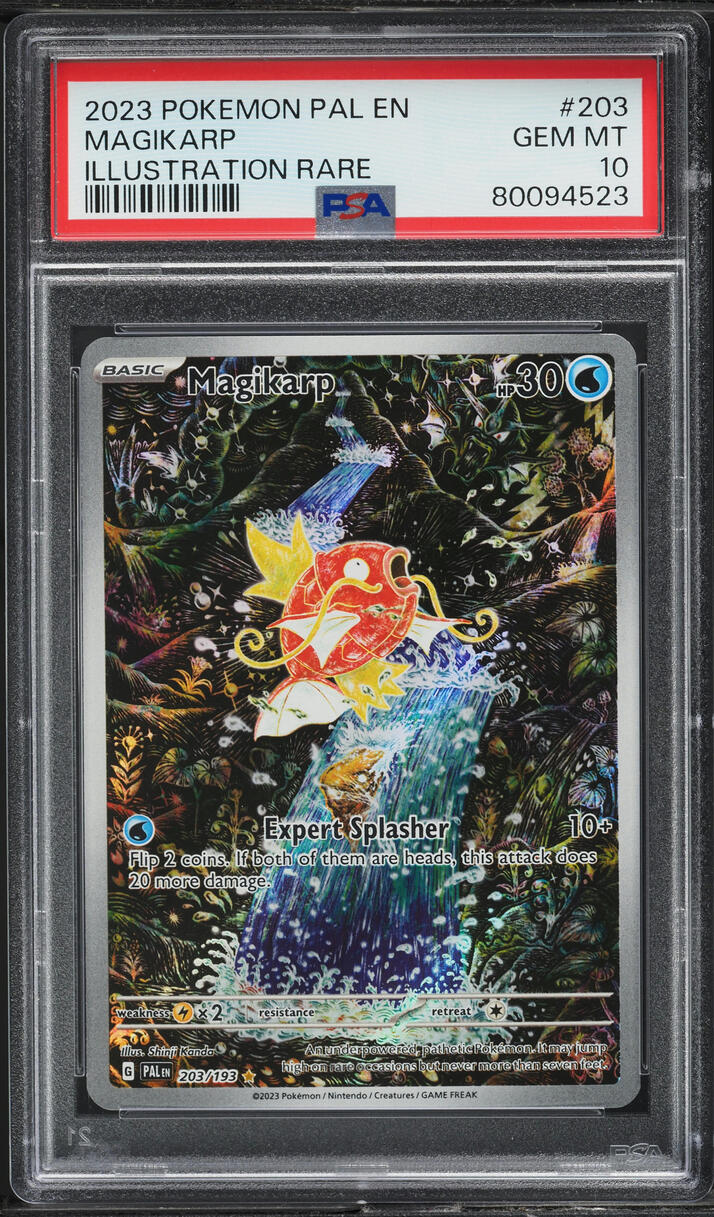2023 Pokemon Scarlet & Violet Paldea Evolved IR Magikarp #203 PSA 10 GEM MINT