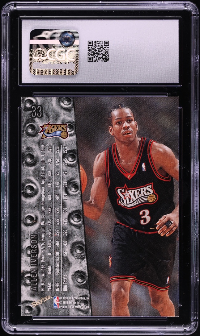 1998 Metal Universe Allen Iverson #33 CGC 9 MINT