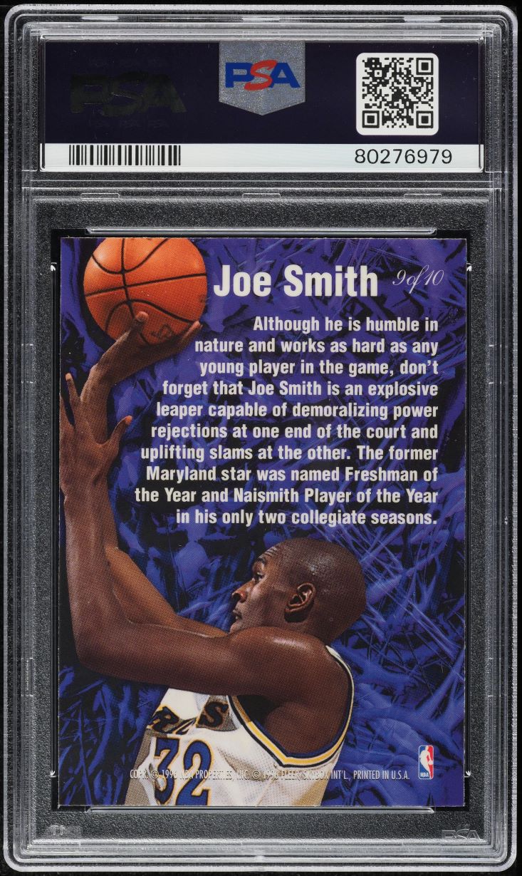 1995 Flair Anticipation Joe Smith #9 PSA 10 GEM MINT