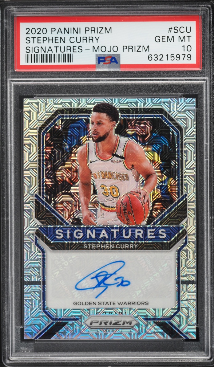 2020 Panini Prizm Mojo Stephen Curry AUTO /25 #SI-SCU PSA 10 GEM MINT