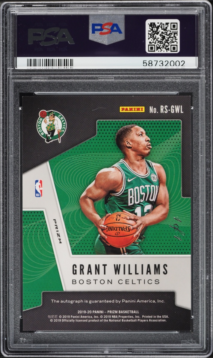 2019 Panini Prizm Black Grant Williams ROOKIE AUTO 1/1 #RS-GWL PSA 9 MINT