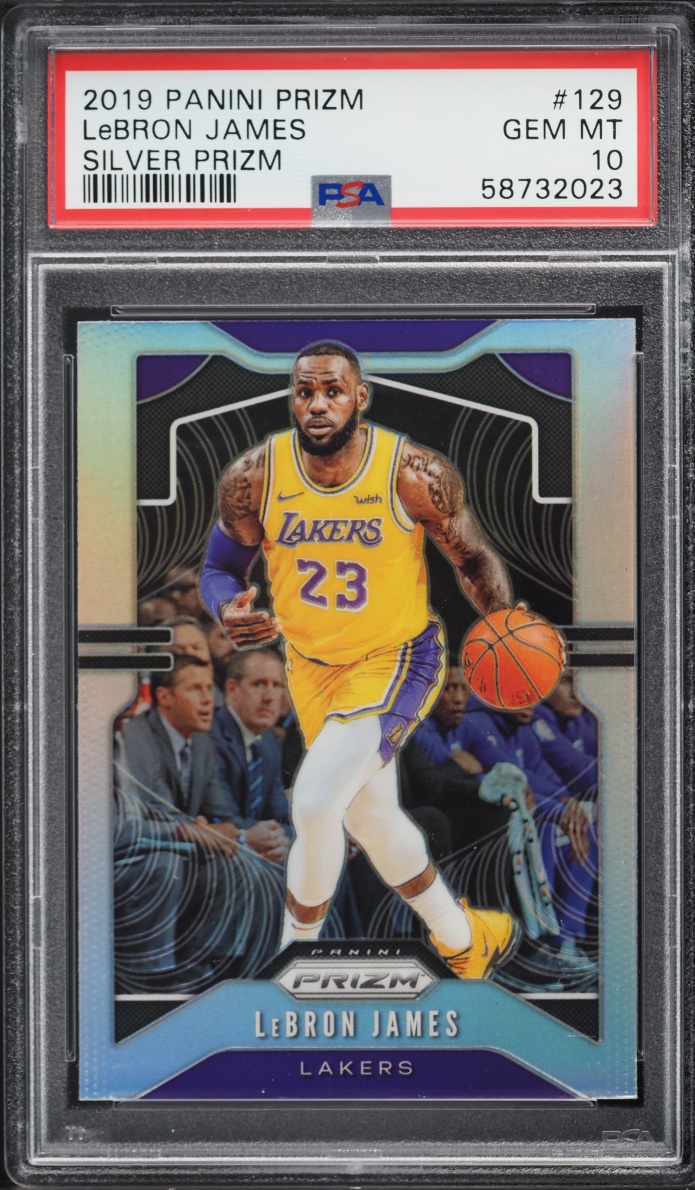 2019 Panini Prizm Silver LeBron James #129 PSA 10 GEM MINT