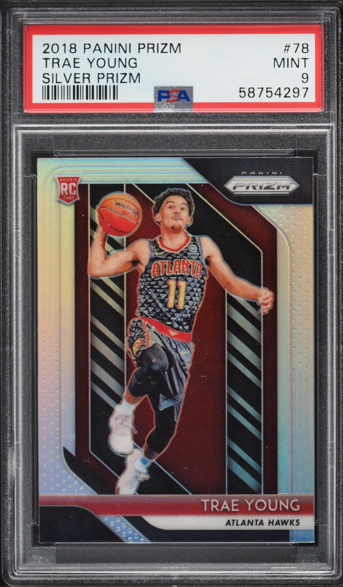 2018 Panini Prizm Silver Trae Young ROOKIE #78 PSA 9 MINT