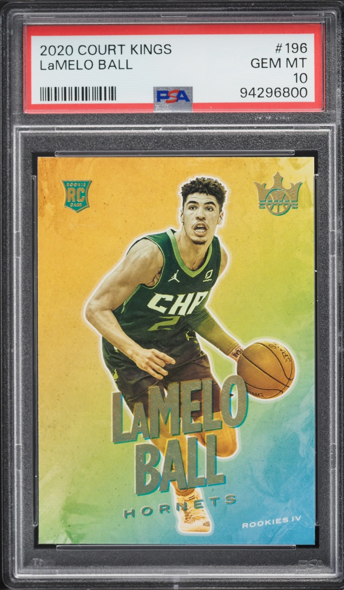 2020 Panini Court Kings Level 4 LaMelo Ball ROOKIE #196 PSA 10 GEM MINT
