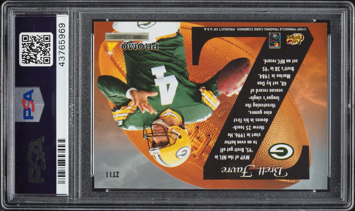 1997 Zenith Z-Team Brett Favre #ZT11 PSA 10 GEM MINT