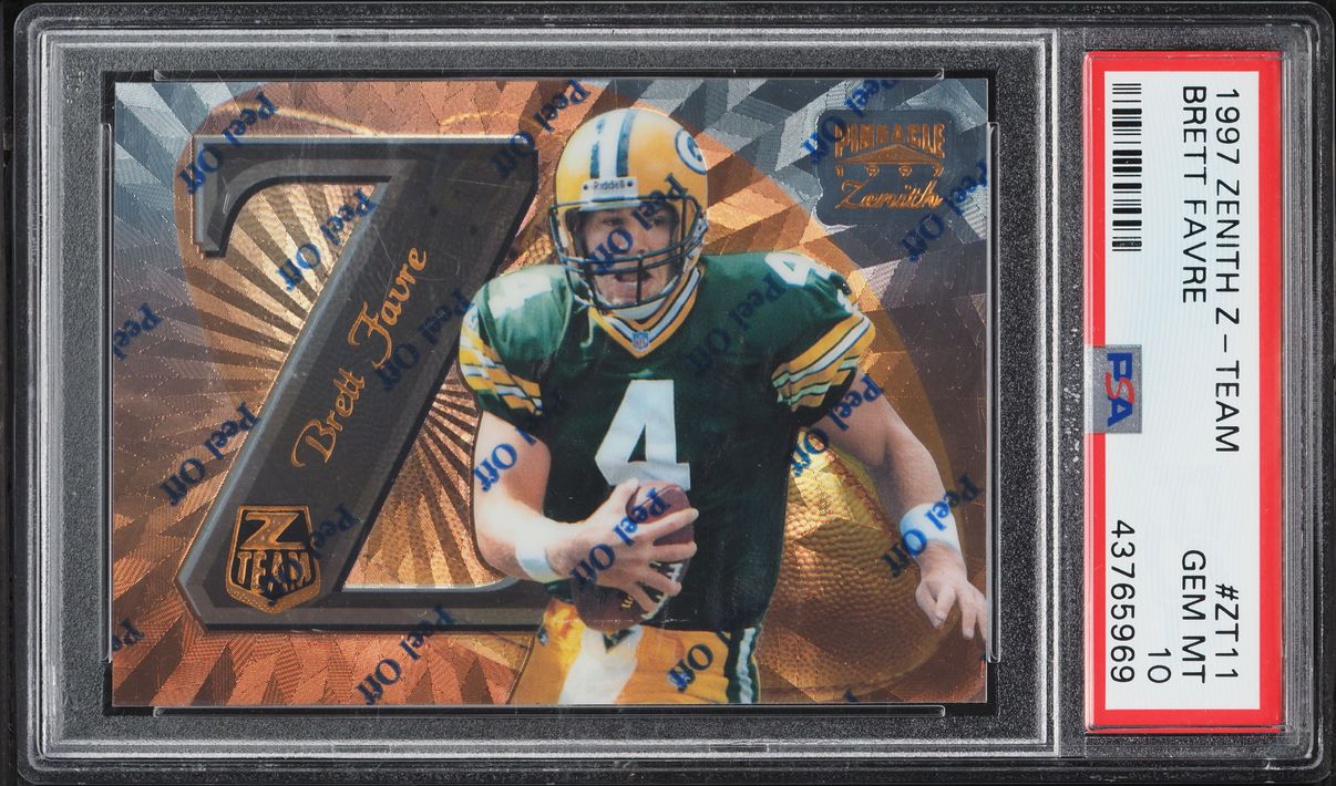 1997 Zenith Z-Team Brett Favre #ZT11 PSA 10 GEM MINT