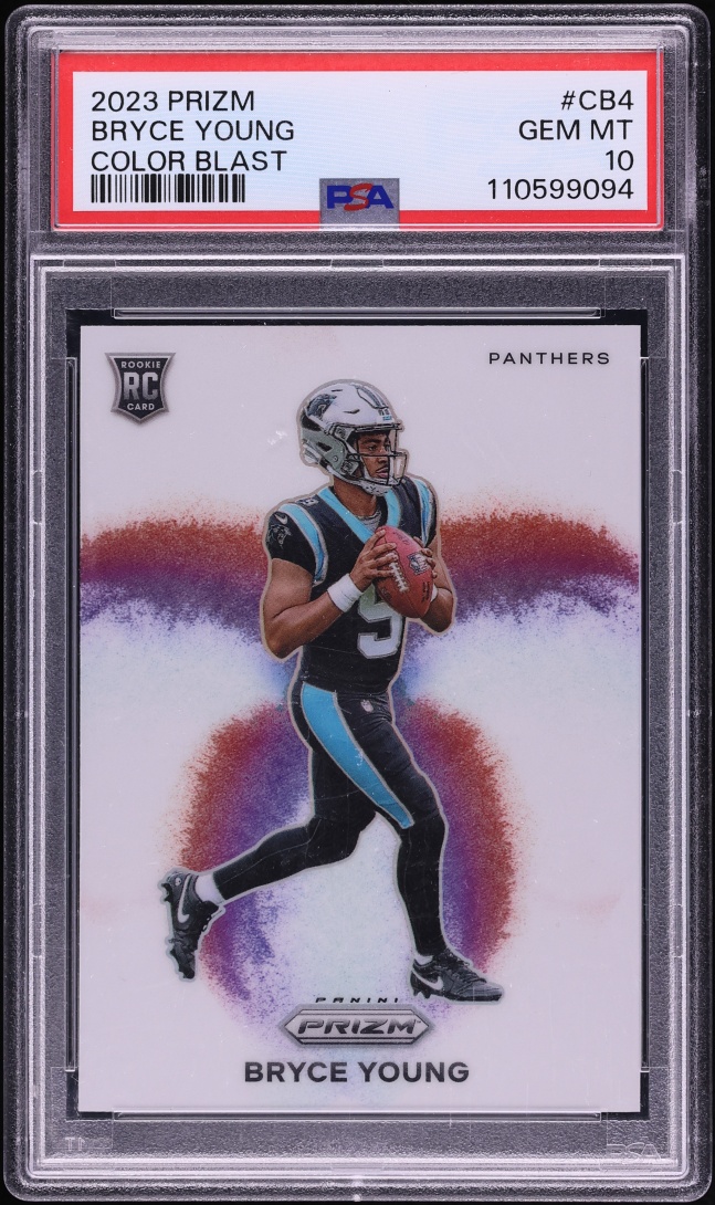 2023 Panini Prizm Color Blast Bryce Young ROOKIE #CB-4 PSA 10 GEM MINT