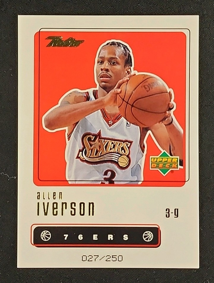1999 Upper Deck Retro Gold Allen Iverson /250 #37 MBA AUTH