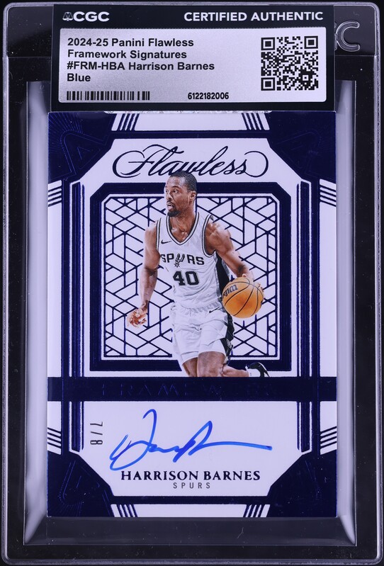 2024 Panini Flawless Framework Blue Harrison Barnes AUTO /8 #FRM