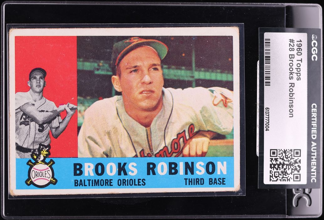 1960 Topps Brooks Robinson #28 CGC AUTH