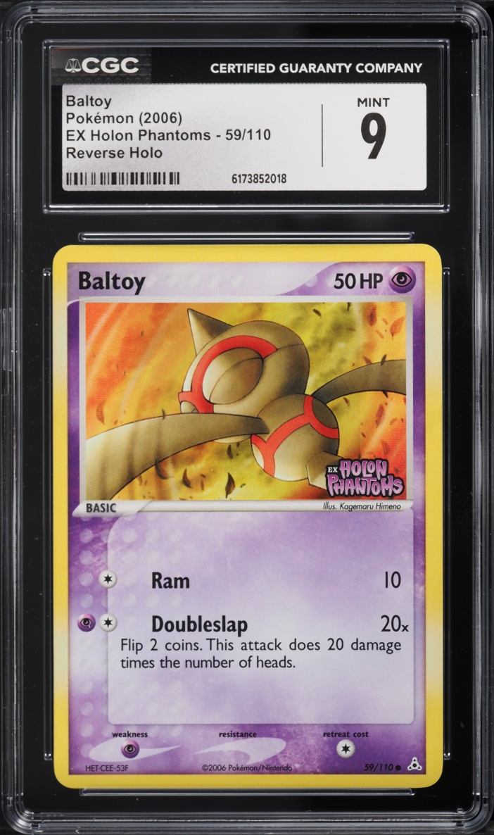 2006 Pokemon EX Holon Phantoms Reverse Holo Baltoy #59 CGC 9 MINT