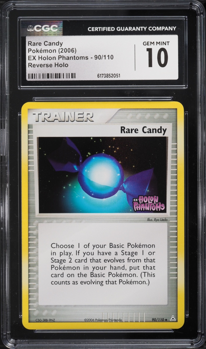 2006 Pokemon EX Holon Phantoms Reverse Holo Rare Candy #90 CGC 10 GEM MINT