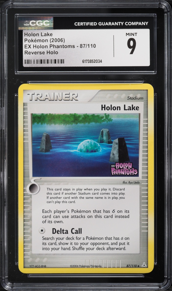 2006 Pokemon EX Holon Phantoms Reverse Holo Holon Lake #87 CGC 9 MINT