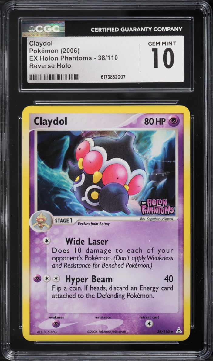 2006 Pokemon EX Holon Phantoms Reverse Holo Claydol #38 CGC 10 GEM MINT