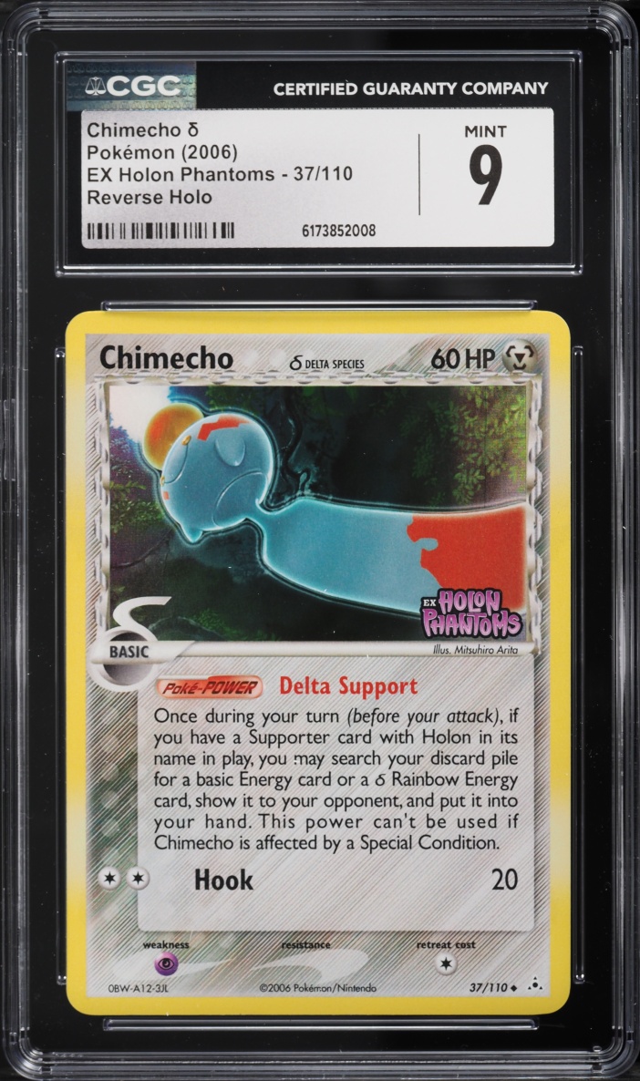 2006 Pokemon EX Holon Phantoms Reverse Holo Chimecho #37 CGC 9 MINT
