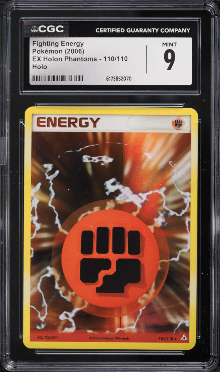 2006 Pokemon EX Holon Phantoms Holo Fighting Energy #110 CGC 9 MINT