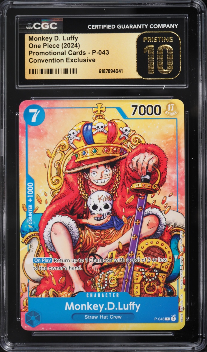 2024 One Piece Tournament Promo 2nd Anniversary Participant Alt Art Monkey D. Luffy CGC 10