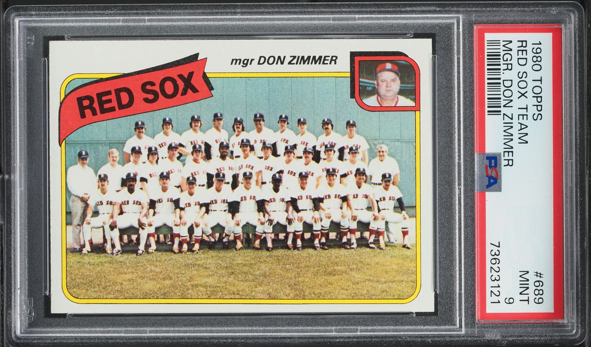 1980 Topps Red Sox Team #689 PSA 9 MINT