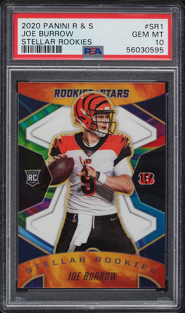 2020 Panini Rookies & Stars Stellar Joe Burrow ROOKIE #SR1 PSA 10 GEM MINT