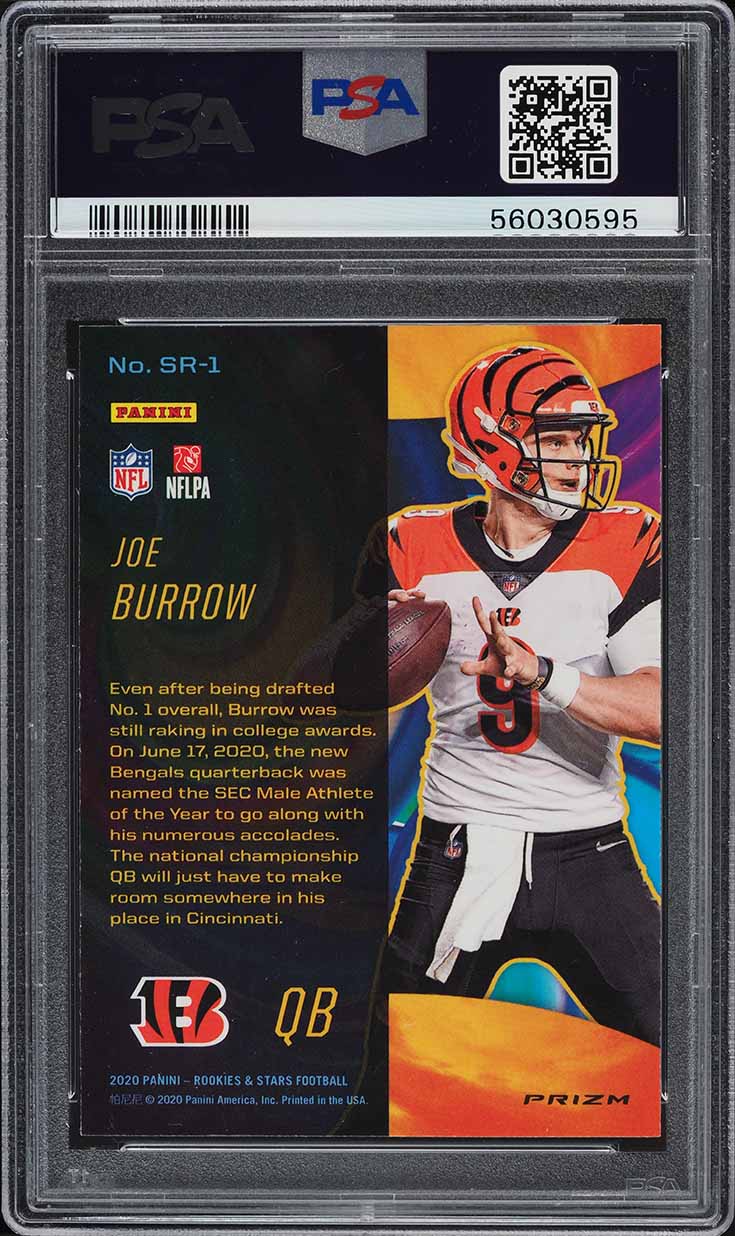 2020 Panini Rookies & Stars Stellar Joe Burrow ROOKIE #SR1 PSA 10 GEM MINT
